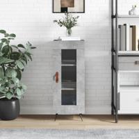 Dressoir 34,5x34x90 cm bewerkt hout betongrijs - thumbnail