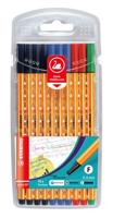 Fineliner stabilo point 88/10 office f ass 10st | 10 stuks