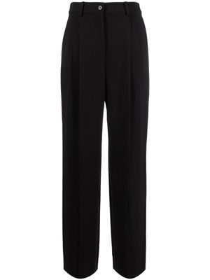 Calvin Klein pantalon ample à taille mi-haute - Noir