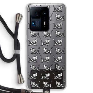 Zwarte poes: Xiaomi Mi Mix 4 Transparant Hoesje met koord