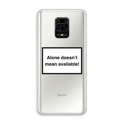 Alone: Xiaomi Redmi Note 10 Lite Transparant Hoesje