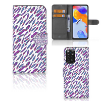 Xiaomi Redmi Note 11 Pro 5G/4G Telefoon Hoesje Feathers Color - thumbnail