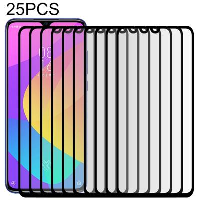 25 stuks 9u Full Screen volledige getemperd glas film voor Xiaomi mi CC9