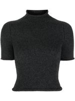 Alexander Wang haut en laine à col montant - Gris