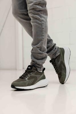 Lacoste Evo 124 Sneakers Heren Groen/Wit - Maat 46 - Kleur: WitGroen | Soccerfanshop