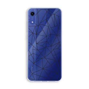 Geometrische lijnen zwart: Honor Play 8A Transparant Hoesje