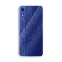 Geometrische lijnen zwart: Honor Play 8A Transparant Hoesje