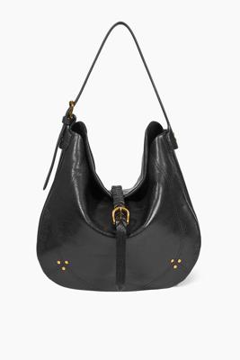 Jerome Dreyfuss handtas Luis 46LUISCH goatskin noir graine