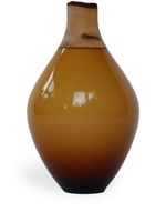 Utopia & Utility vase M3 à design géométrique (21 cm) - Marron