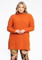 Yoek Pullover High Neck Teddy | Oranje | Maat 50/52