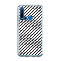 Strepen zwart-wit: Huawei P20 Lite (2019) Transparant Hoesje