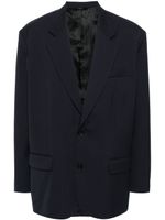 Acne Studios blazer à simple boutonnage - Bleu