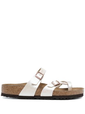 Birkenstock sandales Madrid à bout ouvert - Marron