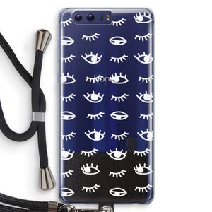 Eye pattern #3: Honor 9 Transparant Hoesje met koord