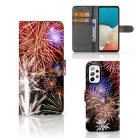 Samsung Galaxy A73 5G Wallet Case met Pasjes Vuurwerk - thumbnail