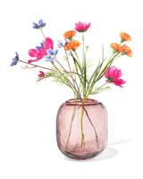 051 Vaas ⌀8.2x21.8cm Glas Roze (roze)