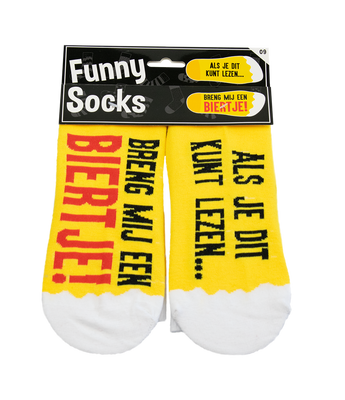 Funny socks breng mij een biertje