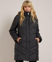 lange jas met gestept design