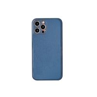 iPhone 13 Pro hoesje - Backcover - Luxe - Kunstleer - Blauw - thumbnail