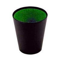 Basic Dobbelbeker 9 cm zwart/groen