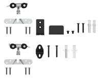 Mooi Deurbeslag Tweede Deurpakket voor Nova Schuifdeursysteem zwart