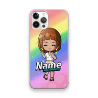 Chibi Maker vrouw: iPhone 12 Pro Max Transparant Hoesje
