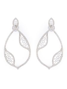 Joëlle Jewellery boucles d'oreilles dormeuses pavées de diamants - Métallisé