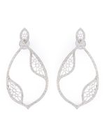 Joëlle Jewellery boucles d'oreilles dormeuses pavées de diamants - Métallisé