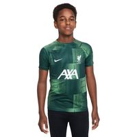 Nike Liverpool Pre-Match Trainingsshirt 2023-2024 Kids Groen Wit - thumbnail