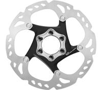 Shimano remschijf deore xt 160mm 6-gaats zilver/zwart Shimano remschijf deore xt 160mm 6-gaats zilver/zwart