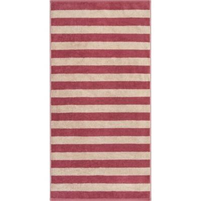 Cawö Cawo Lines Streifen 6256 Handdoek 50x100 beere