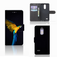 LG K4 (2017) Telefoonhoesje met Pasjes Papegaai - thumbnail