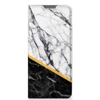 OPPO Find X5 | Standcase | Marmer Wit Zwart - Origineel Cadeau Man