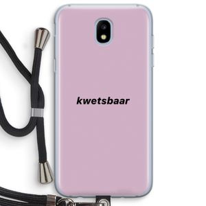 kwetsbaar: Samsung Galaxy J5 (2017) Transparant Hoesje met koord