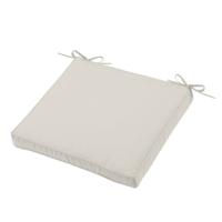 Stof Textile Tuin stoelkussen - lichtbeige - 40 x 40 x 5 cm - touwtjes sluiting - voor buiten Stof Textile Tuin stoelkussen - lichtbeige - 40 x 40 x 5 cm - touwtjes sluiting - voor buiten