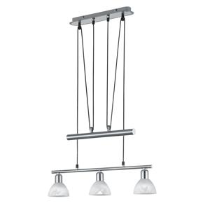 Trio Design hanglamp Levisto 3-lichts nikkel 371010307