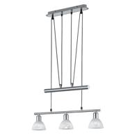 Trio Design hanglamp Levisto 3-lichts nikkel 371010307