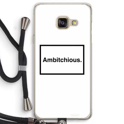 Ambitchious: Samsung Galaxy A3 (2016) Transparant Hoesje met koord