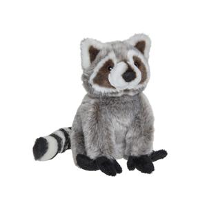 Nature Planet Pluche Wasbeer knuffel - 18 cm - dieren knuffels