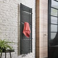 Handdoekradiator HSK Line Plus| 60x177.5 cm | CV en/of electrische werking | Grafiet-zwart