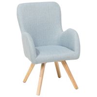 Beliani BJARN - Fauteuil-Blauw-Polyester - thumbnail