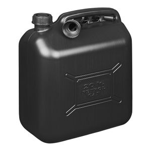 3x Jerrycan/watertank met schenktuit 20 liter zwart