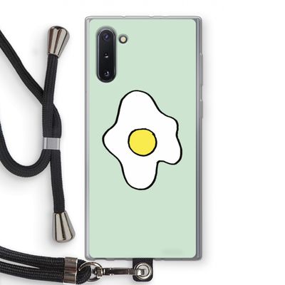 Spiegelei: Samsung Galaxy Note 10 Transparant Hoesje met koord