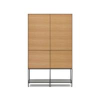 Kave Home Vedrana hoge buffetkast 4-deurs eiken