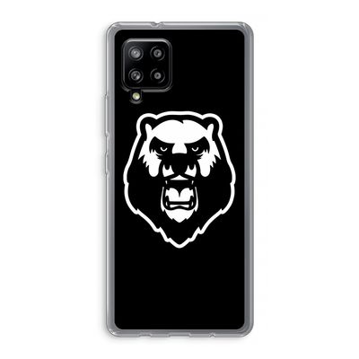 Angry Bear (black): Samsung Galaxy A42 5G Transparant Hoesje