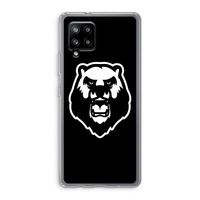 Angry Bear (black): Samsung Galaxy A42 5G Transparant Hoesje
