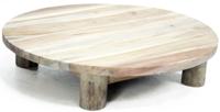 Plateau teak naturel d30h8 cm - Van der leeden Plateau teak naturel d30h8 cm - Van der leeden