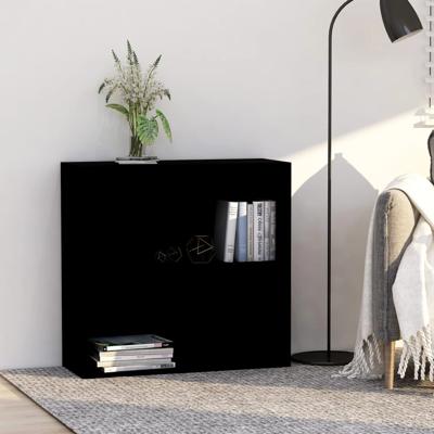 Boekenkast 80x30x76,5 cm bewerkt hout zwart