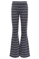 Interlock pattern flare pants