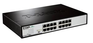 D-Link DGS-1016D/E netwerk-switch Unmanaged Zwart, Metallic